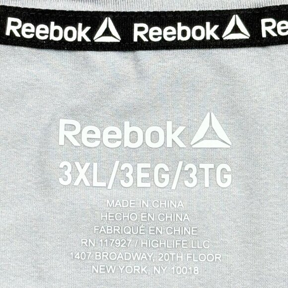 Reebok Men's Short Sleeve Classic Light Grey Graphic Logo T-Shirt Size 3XL NWT - Picture 8 of 11